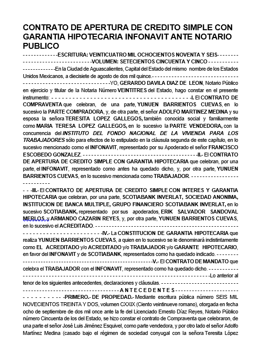 Conoce el Contrato de Apertura de Crédito del Infonavit Tu Contrato Fácil