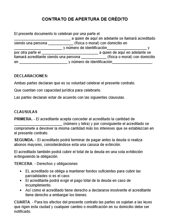 Conoce El Contrato De Apertura De Crédito Del Infonavit - Tu Contrato Fácil