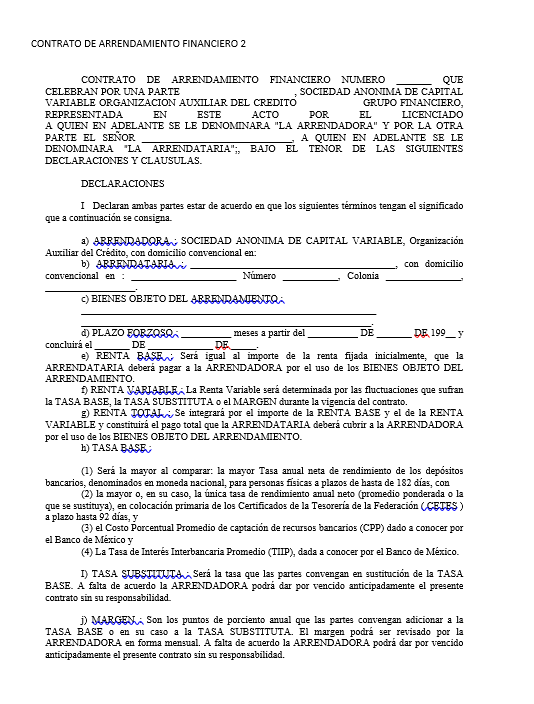 Guía Práctica del Contrato de Arrendamiento Financiero Tu Contrato Fácil